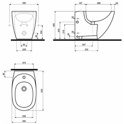 Биде Kolo Ego K15000000