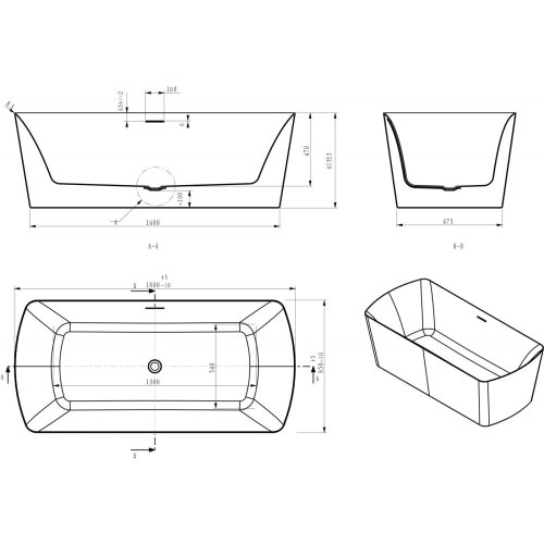Ванна Volle 12-22-804
