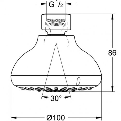 Верхний душ Grohe Tempesta 27606001