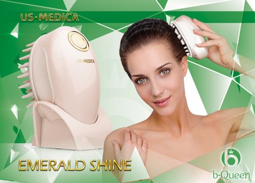Прибор для массажа головы US MEDICA Emerald Shine