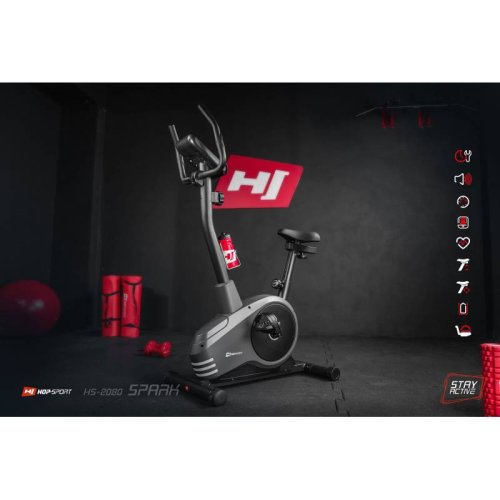 Велотренажер Hop-Sport HS-2080 Spark grey/white 2018