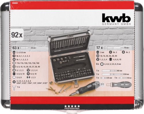 KWB набор на 92 предмета
