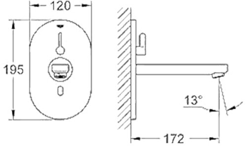 Змішувач Grohe Eurosmart Cosmopolitan E 36315000