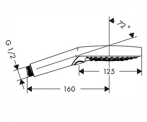 Ручной душ Hansgrohe Raindance Select S 120 3jet EcoSmart 26531000