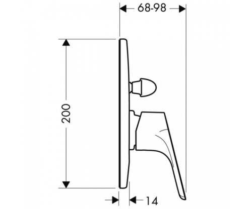 Смеситель скрытого монтажа Hansgrohe Focus 31947000