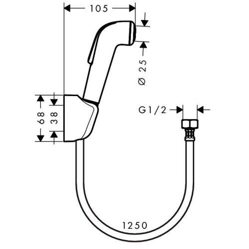 Гигиенический душ Hansgrohe 32127000
