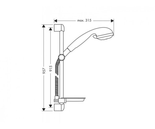 Душевой набор Hansgrohe Croma 27773000
