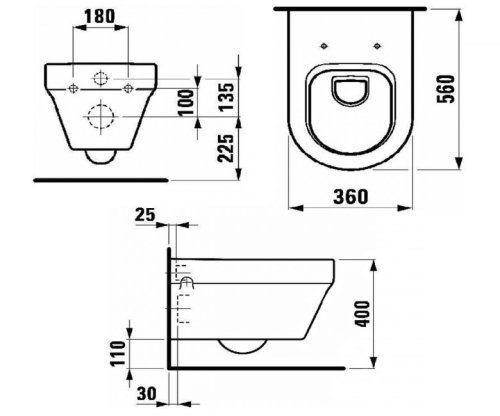 Подвесной унитаз Laufen Form H8206710000001