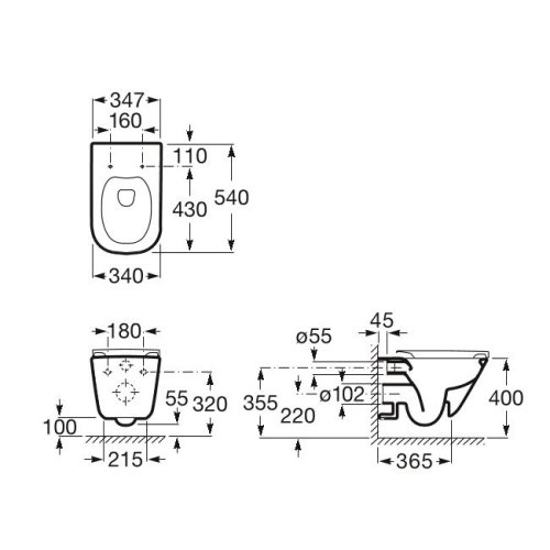 Набор инсталляция Grohe Rapid SL с унитазом Roca Gap Rimless A34H470000+38772001+37131000