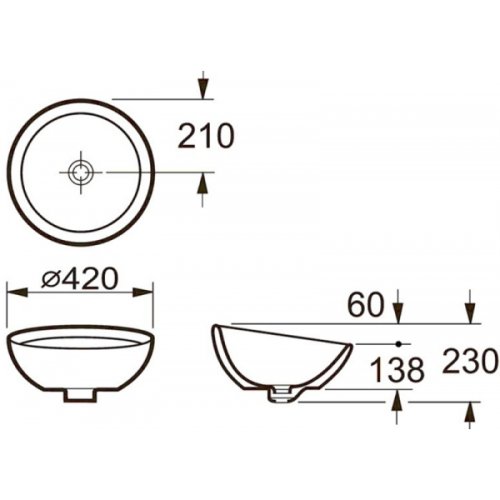 Умывальник Roca Bol A327876000