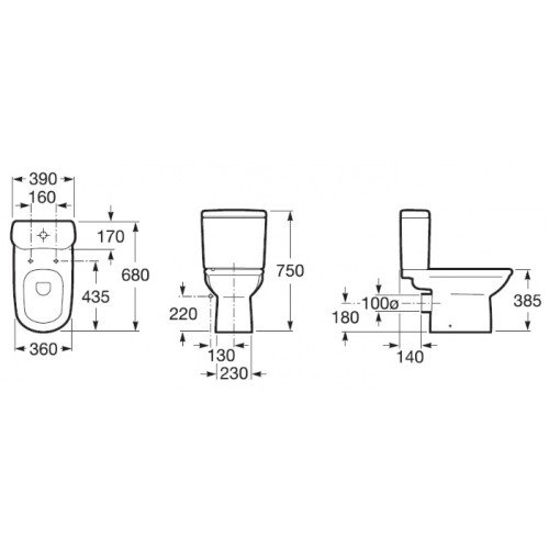 Бачок Roca Giralda 341465000