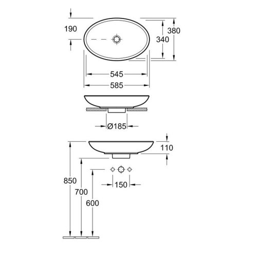 Умывальник Villeroy&Boch Loop&Friends 51510001