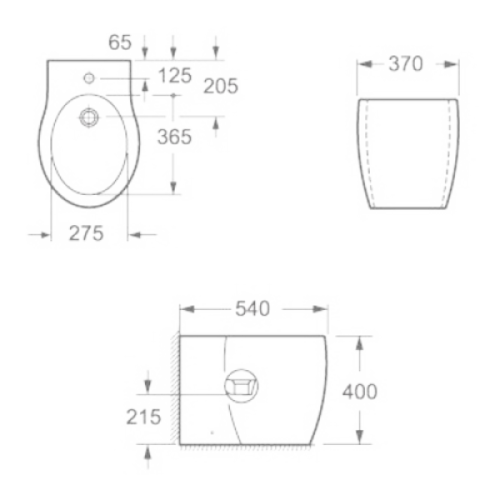 Биде Volle Daniella 13-24-003