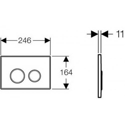 Клавиша смыва Geberit Sigma20 115.882.KJ.1