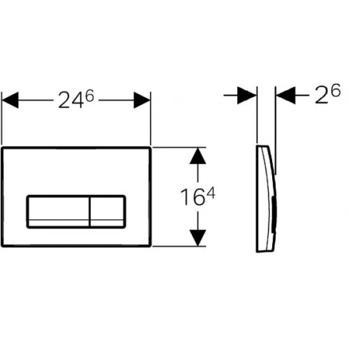 Клавиша смыва Geberit Delta51 115.105.11.1