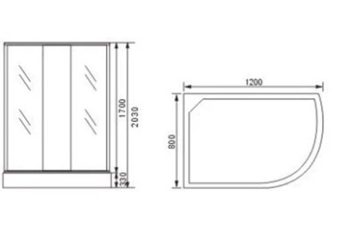 Душова кабіна KERAMAC Victoria-Satin 8134N