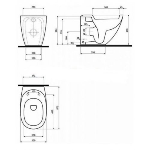 Унітаз Kolo Ego Rimfree K13020000