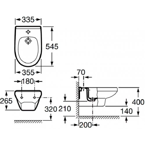 Биде Roca Victoria A35530500S