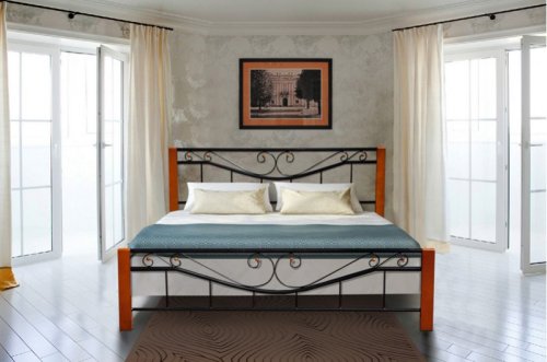 Ліжко односпальне МІКС-меблі Міленіум Вуд 900x2000 чорний