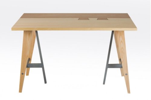 Стол обеденный МИКС-мебель Дублин каркас натуральный / столешница орех