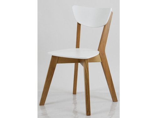 Стул МИКС-мебель Рондо каркас дуб / спинка белый