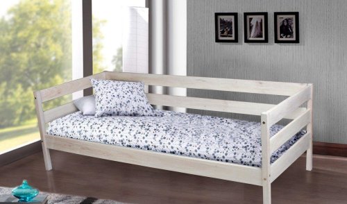 Кровать односпальная МИКС-мебель SKY-3 800x1900 беленый дуб