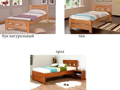 Кровать односпальная МИКС-мебель SPACE 900x2000 орех