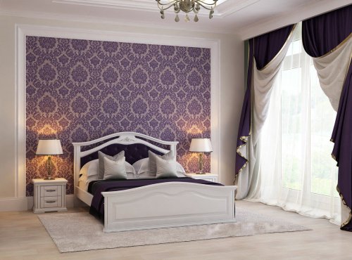 Кровать двуспальная МИКС-мебель Маргарита 1600x2000 белый