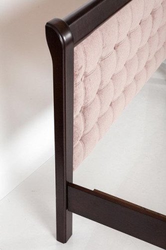 Кровать двуспальная МИКС-мебель Соната 1600x2000 темный орех/nova mocco11