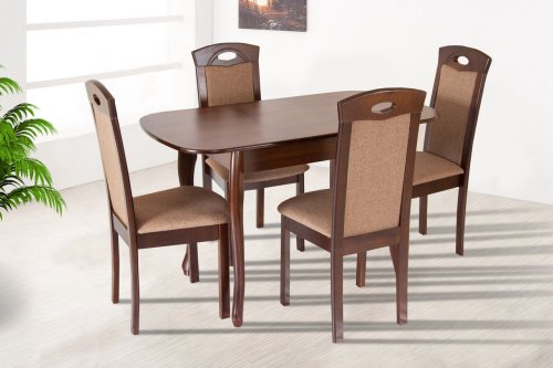 Стіл обідній МІКС-меблі Кантрі горіх темний