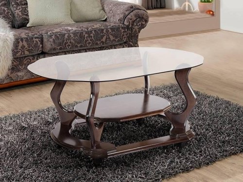 Стіл журнальний МІКС-меблі Уно темний горіх