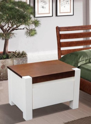 Тумба МИКС-мебель Беатрис ваниль + темный орех