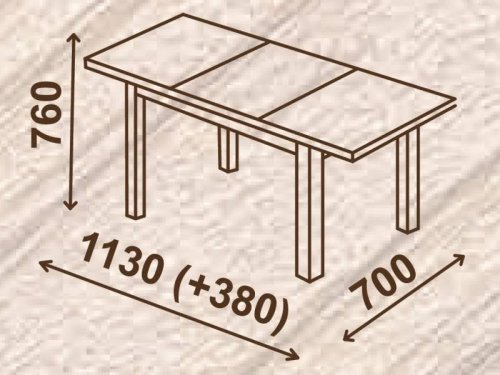 Стол обеденный МИКС-мебель Персей белый