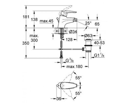 Смеситель Grohe Eurodisc New 33244001