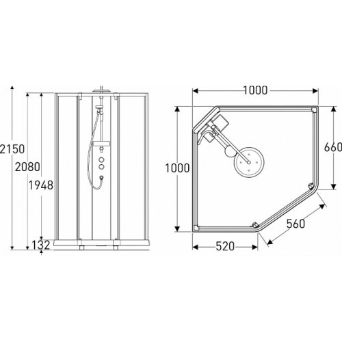 Душевая кабина IDO SHOWERAMA 10-5 Comfort 558.486.00.1