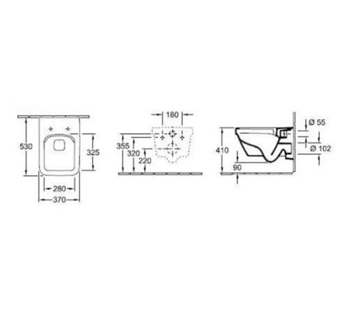 Подвесной унитаз Villeroy&Boch Architectura DirectFlush Rimless 5685R001P