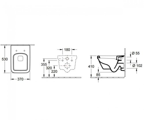 Підвісний унітаз Villeroy & Boch Omnia Architectura 5685H101