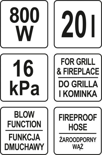 Пылесос для уборки золы VOREL 78870