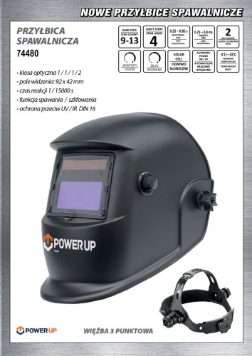 Сварочная маска PowerUP 74480