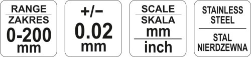 Штангенциркуль YATO YT-72003