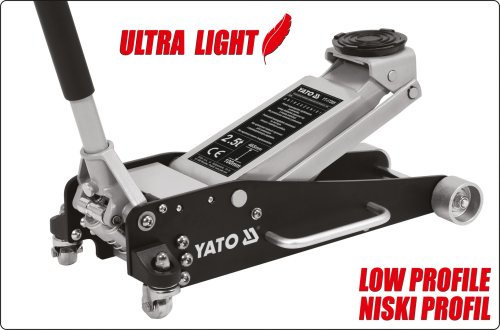 Домкрат гидравлический подкатной YATO YT-17205 (2,5 т)