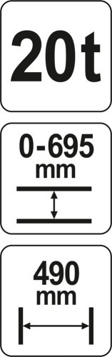 Гидравлический пресс YATO YT-55581 (20 т)