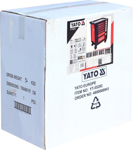 Тележка для инструментов YATO YT-55293 + инструменты 165 предметов