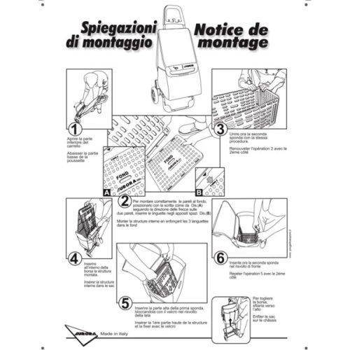 Сумка-тележка Aurora Milano 60 Blue