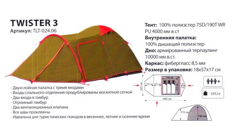 Намет Tramp Twister