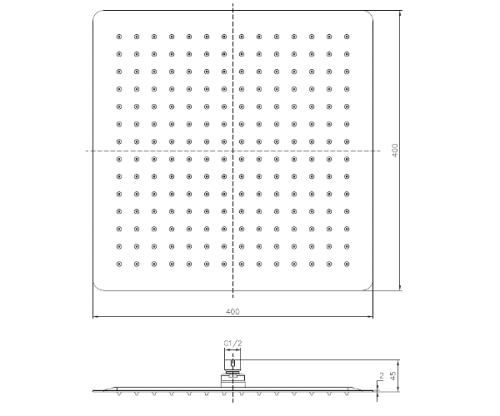 Душевая система скрытого монтажа Imprese VALTICE SQ400SS2+SQH01-390+VR-15320(Z)