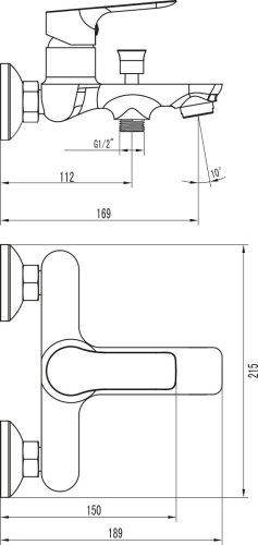 Набор смесителей Imprese KUCERA 3 в 1 05105+10105+6008501
