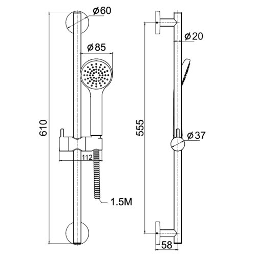 Набор смесителей Imprese KUCERA 3 в 1 05105+10105+6008501