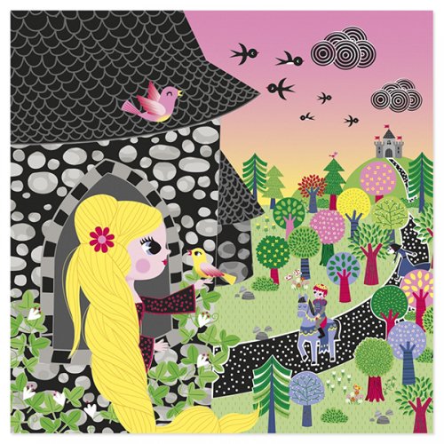 Скрейтч-карты Janod Рапунцель J07771