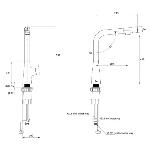 Смеситель Imprese SMART bio ZMK051901150